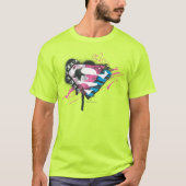 Supergirl Hearts Logo T-shirt (Voorkant)