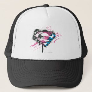 Supergirl Hearts Logo Trucker Pet