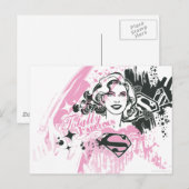 Supergirl helemaal geweldig briefkaart (Voorkant / Achterkant)