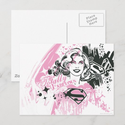 Supergirl helemaal geweldig briefkaart (Voorkant / Achterkant)