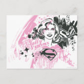 Supergirl helemaal geweldig briefkaart (Voorkant)