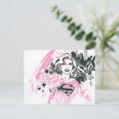 Supergirl helemaal geweldig briefkaart (Staand voorkant)