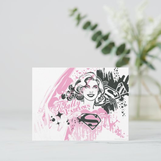 Supergirl helemaal geweldig briefkaart (Staand voorkant)
