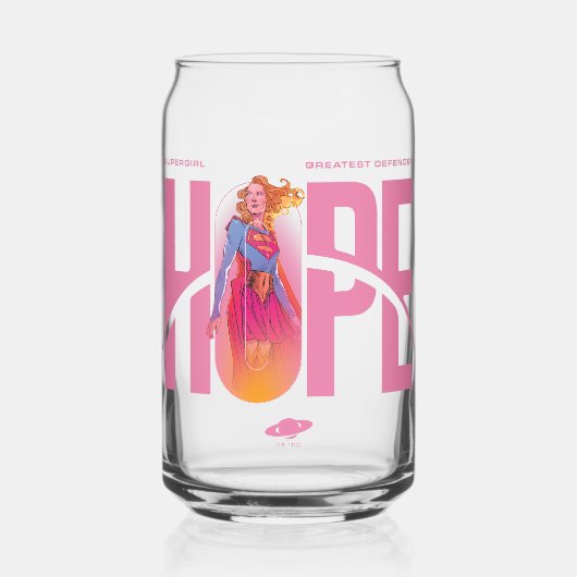 Supergirl Hoop Blikvorm Glas (Voorkant)