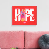 Supergirl Hoop Canvas Afdruk (Insitu (Woonkamer))