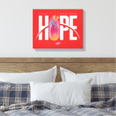 Supergirl Hoop Canvas Afdruk (Insitu (Slaapkamer))