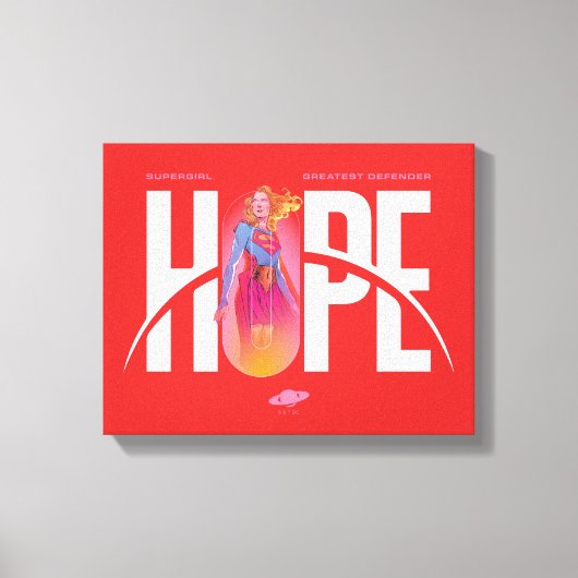 Supergirl Hoop Canvas Afdruk (Voorkant)