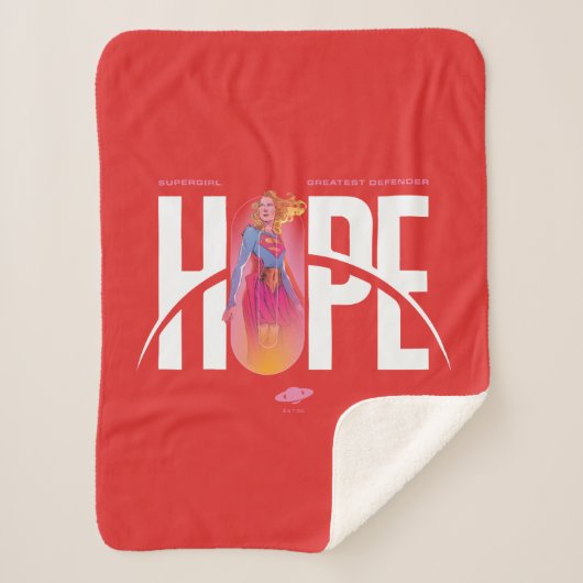 Supergirl Hoop Sherpa Deken (Voorkant)