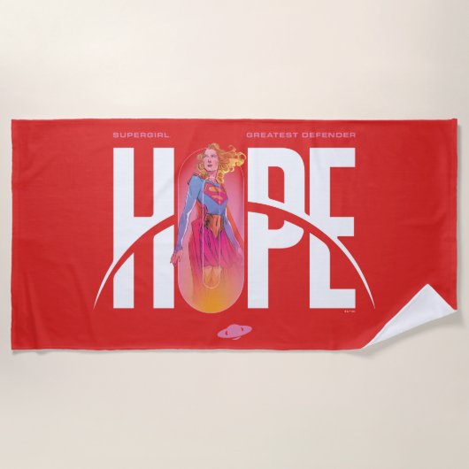 Supergirl Hoop Strandlaken (Voorkant)