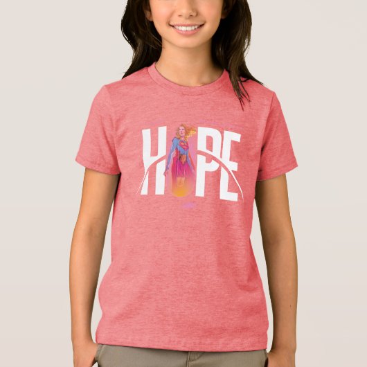 Supergirl Hoop Tri-Blend Shirt (Voorkant)