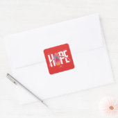 Supergirl Hoop Vierkante Sticker (Envelop)