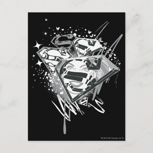 Supergirl Houd het vers 1 Briefkaart (Voorkant)