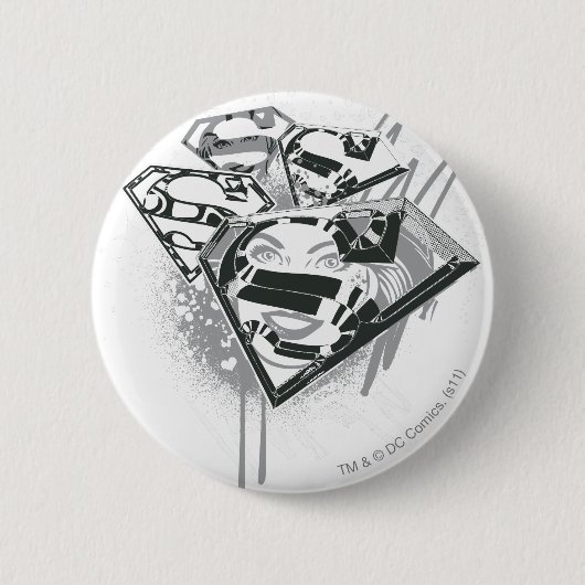 Supergirl Houd het vers 1 Ronde Button 5,7 Cm (Voorkant)