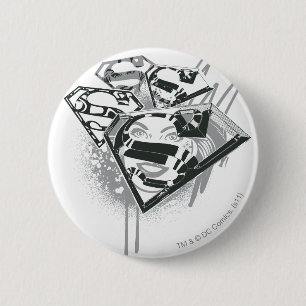 Supergirl Houd het vers 1 Ronde Button 5,7 Cm