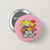 Supergirl | I Love You This Much Ronde Button 5,7 Cm (Voorkant /achterkant)