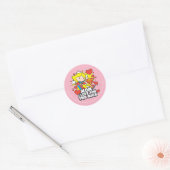 Supergirl | I Love You This Much Ronde Sticker (Envelop)