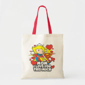 Supergirl | I Love You This Much Tote Bag (Voorkant)
