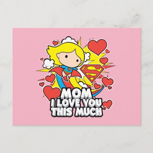 Supergirl | I Love You This Much Uitnodiging Briefkaart (Voorkant)