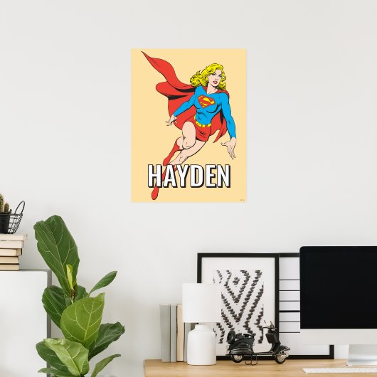 Supergirl in beweging poster (Thuiskantoor)