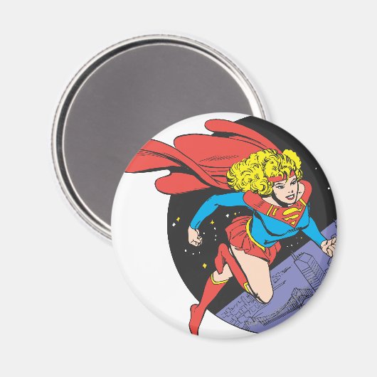Supergirl in de ruimte magneet (Voorkant / Achterkant)