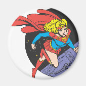 Supergirl in de ruimte magneet (Voorkant)