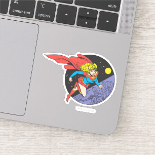 Supergirl in de ruimte sticker
