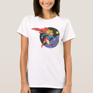 Supergirl in de ruimte t-shirt
