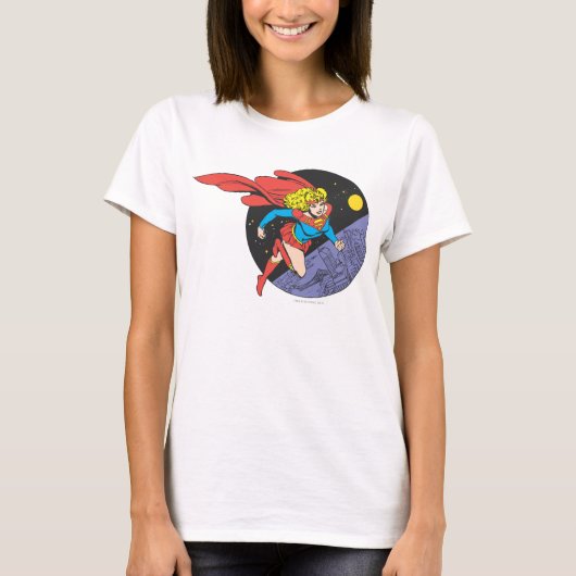 Supergirl in de ruimte t-shirt (Voorkant)