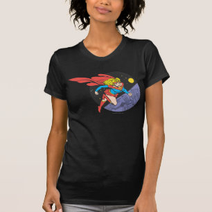 Supergirl in de ruimte t-shirt