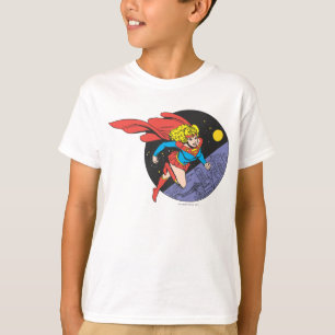 Supergirl in de ruimte t-shirt