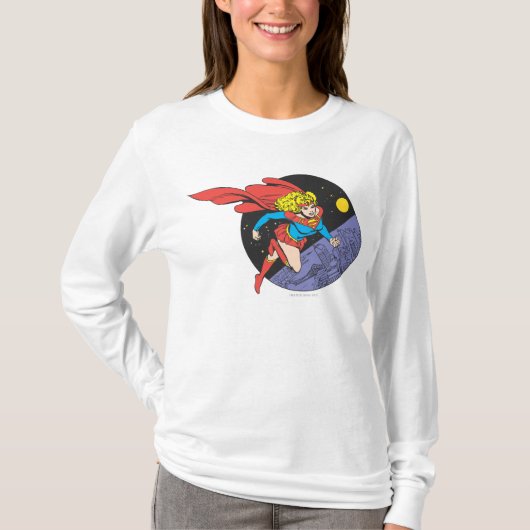 Supergirl in de ruimte t-shirt (Voorkant)