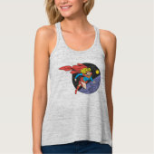 Supergirl in de ruimte tanktop (Voorkant)