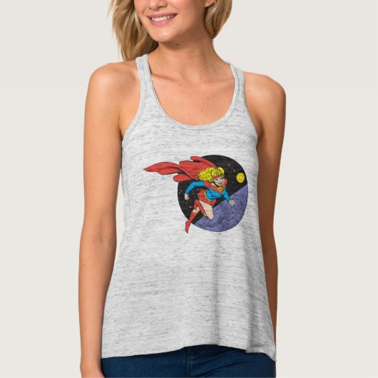 Supergirl in de ruimte tanktop (Voorkant)
