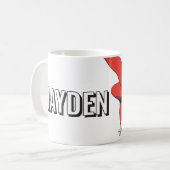 Supergirl is in beweging koffiemok (Voorkant links)