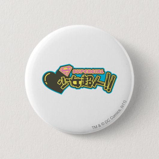 Supergirl J-Pop 2 Ronde Button 5,7 Cm (Voorkant)