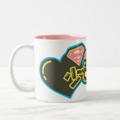 Supergirl J-Pop 2 Tweekleurige Koffiemok (Links)