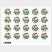 Supergirl J-Pop 4 Ronde Sticker (Vel)