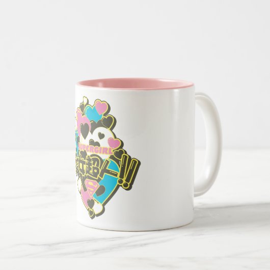 Supergirl J-Pop 4 Tweekleurige Koffiemok (Voorkant rechts)