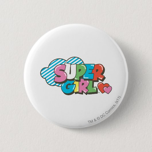Supergirl J-Pop 9 Ronde Button 5,7 Cm (Voorkant)