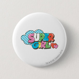 Supergirl J-Pop 9 Ronde Button 5,7 Cm