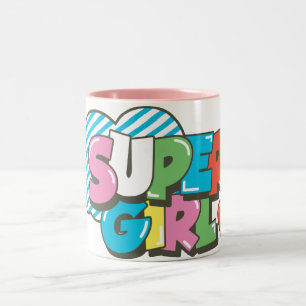Supergirl J-Pop 9 Tweekleurige Koffiemok