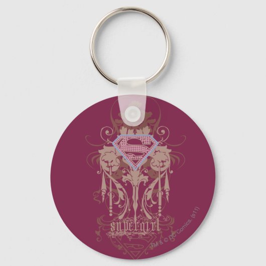 Supergirl Jewel Logo Sleutelhanger (Voorkant)