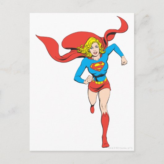 Supergirl klaar voor gebruik briefkaart (Voorkant)