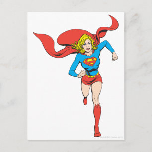 Supergirl klaar voor gebruik briefkaart