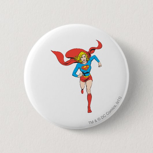 Supergirl klaar voor gebruik ronde button 5,7 cm (Voorkant)