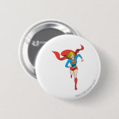 Supergirl klaar voor gebruik ronde button 5,7 cm (Voorkant /achterkant)