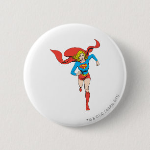 Supergirl klaar voor gebruik ronde button 5,7 cm