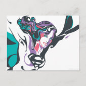 Supergirl Kleur plash Pose 3 Briefkaart (Voorkant)