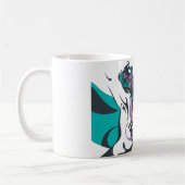 Supergirl Kleur plash Pose 3 Koffiemok (Links)