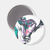 Supergirl Kleur plash Pose 3 Magneet (Voorkant / Achterkant)